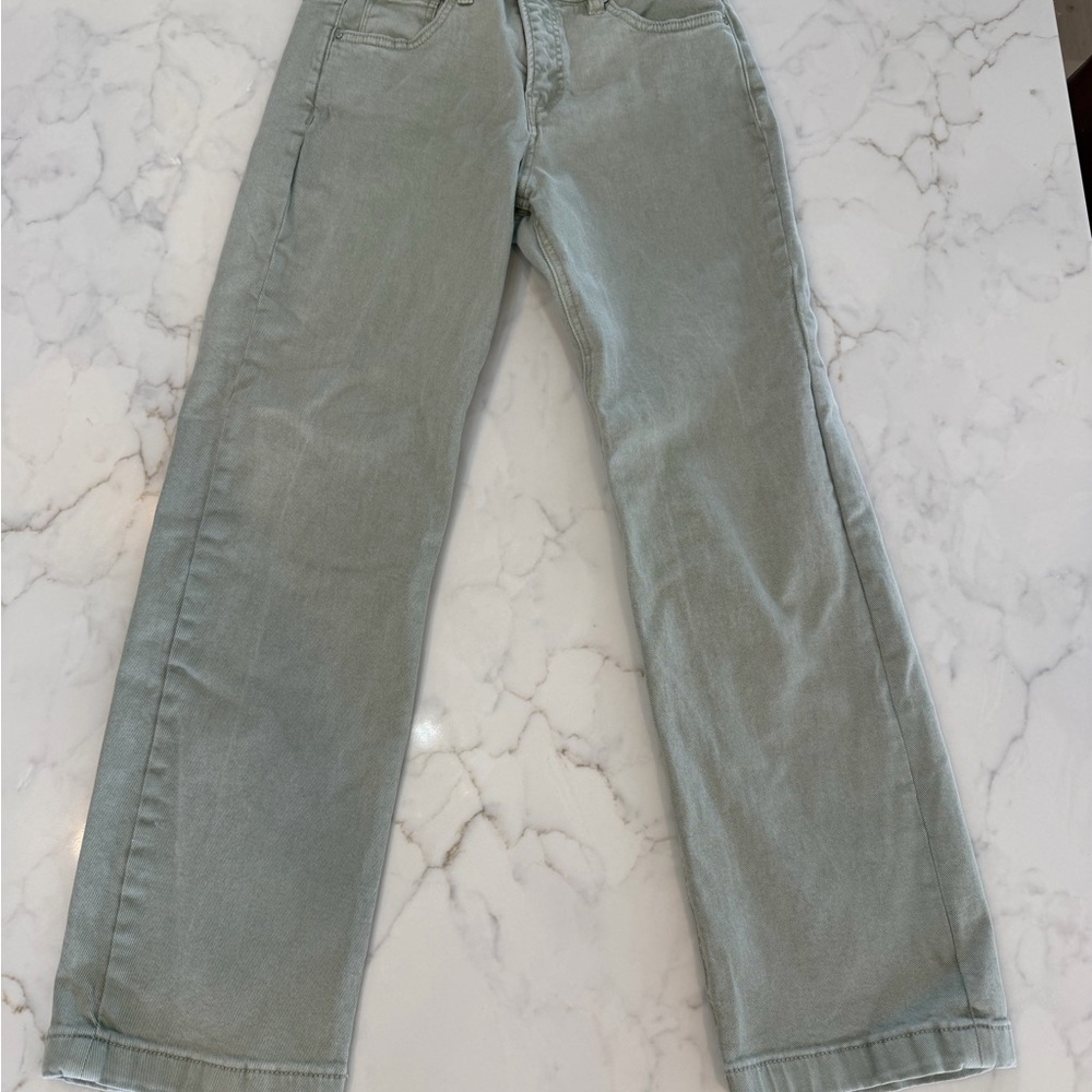 Stylish Light Grayish Green Jeans